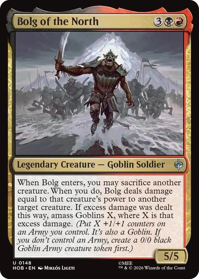 Bolg of the North from HOB #148, Magic: The Gathering card