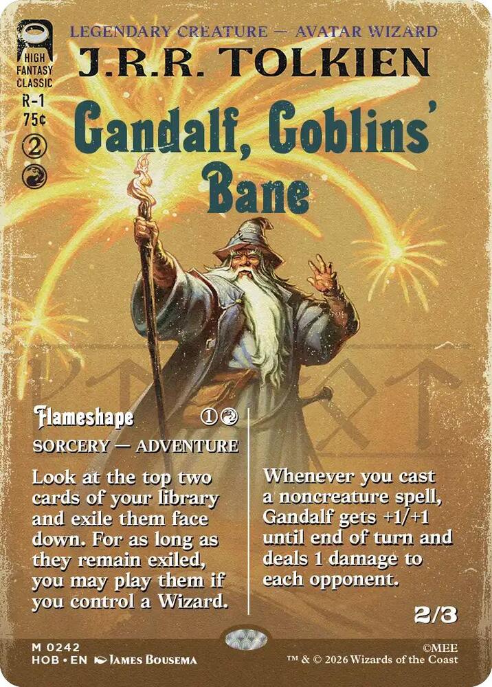 Gandalf, Goblins' Bane // Flameshape #242 — The Hobbit