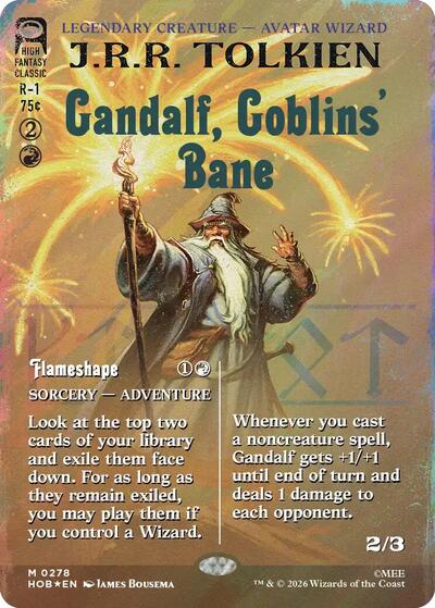 Gandalf, Goblins' Bane (Borderless) (Surge Foil) Magic Card