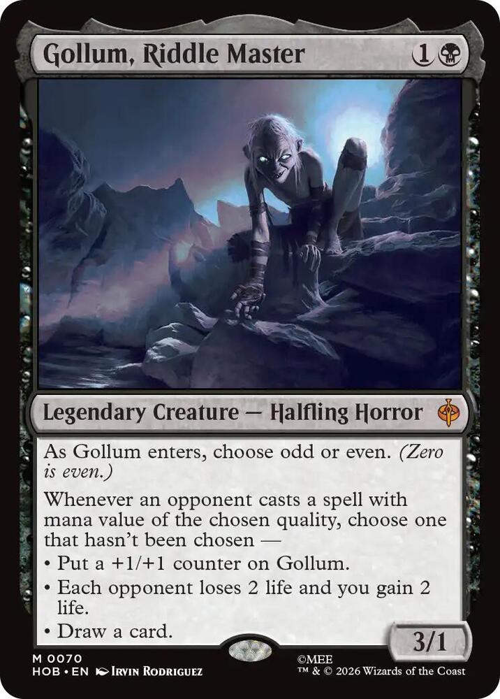 Gollum, Riddle Master — The Hobbit