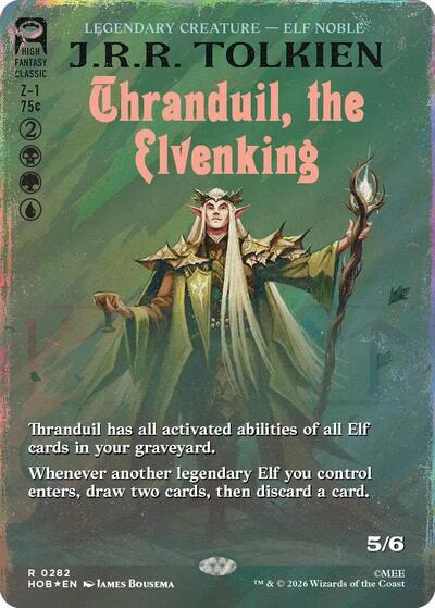 Thranduil, the Elvenking (Borderless) (Surge Foil) Magic Card
