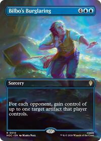 Bilbo's Burglaring (Borderless) - Magic: The Gathering The Hobbit: Eternal-Legal trading card