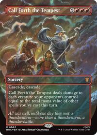 Call Forth the Tempest (Borderless) (Surge Foil) - Magic: The Gathering The Hobbit: Eternal-Legal trading card
