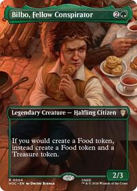 Bilbo, Fellow Conspirator (Borderless) - Magic: The Gathering The Hobbit: Eternal-Legal trading card