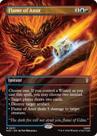Flame of Anor (Borderless) - Magic: The Gathering The Hobbit: Eternal-Legal trading card