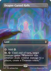 Dragon-Cursed Halls (Borderless) - Magic: The Gathering The Hobbit: Eternal-Legal trading card