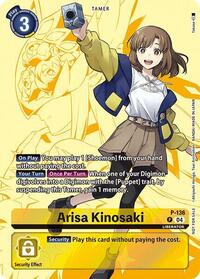 Arisa Kinosaki (Digimon Liberator D-Storage Set) - Digimon Card Game Digimon Promotion Cards trading card