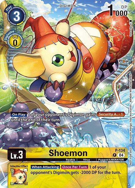 Shoemon (Digimon Liberator D-Storage Set), Digimon Promotion Cards card number P-134 P