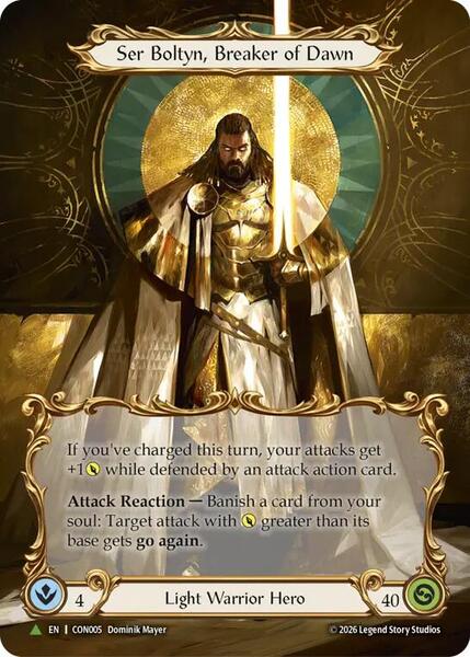 Ser Boltyn, Breaker of Dawn (Marvel) - CON005 - Flesh and Blood
