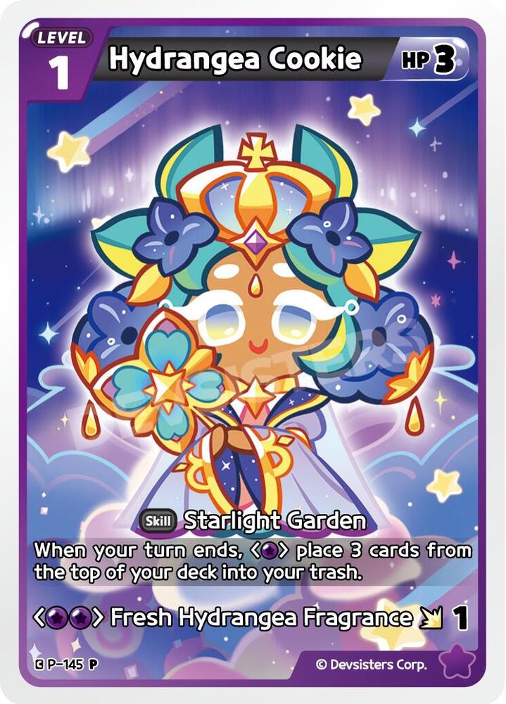 Hydrangea Cookie - Promotion Cards - CookieRun: Braverse TCG