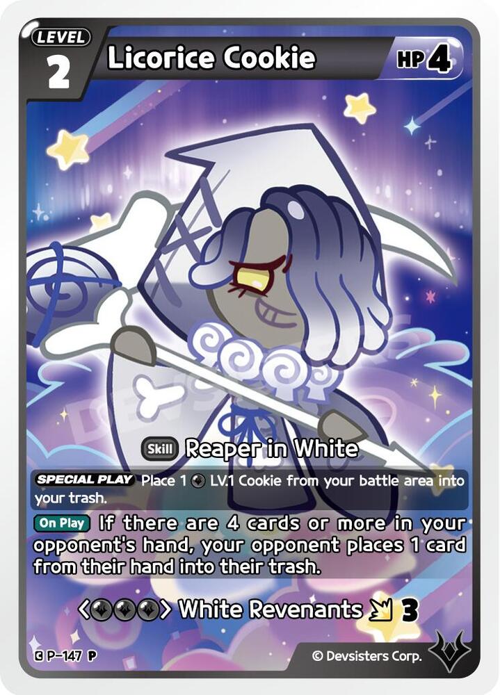 Licorice Cookie - Promotion Cards - CookieRun: Braverse TCG