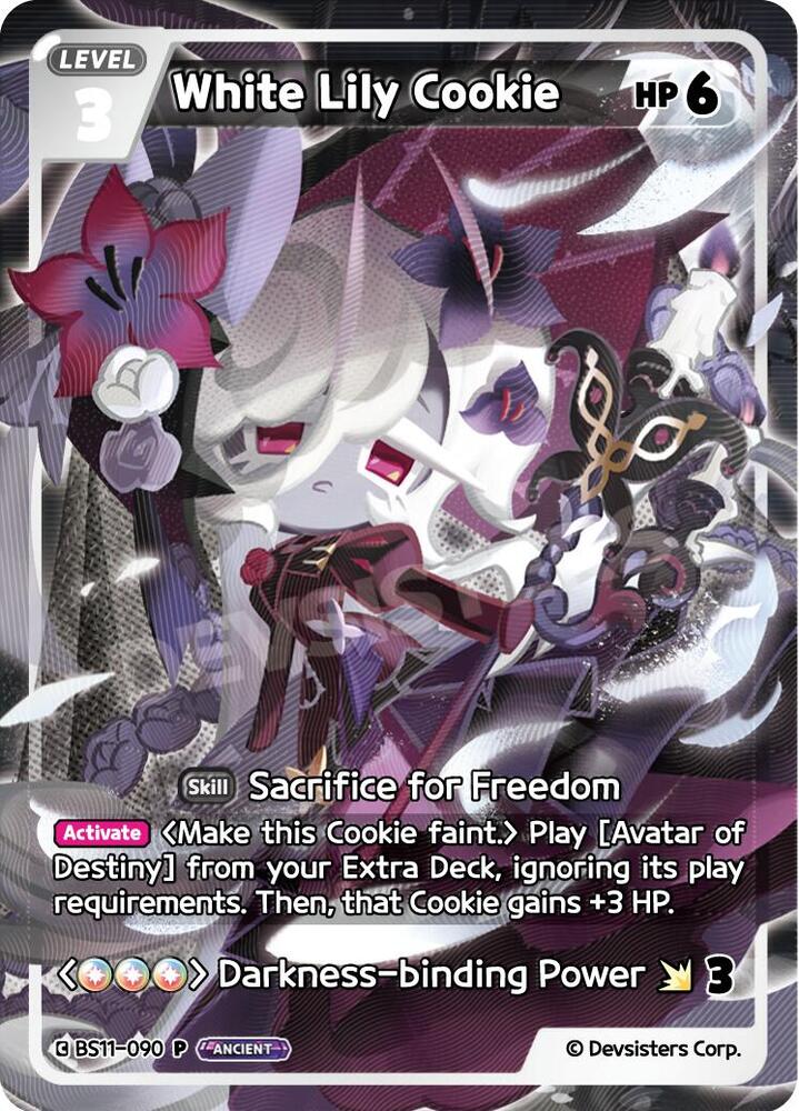 White Lily Cookie - Promotion Cards - CookieRun: Braverse TCG