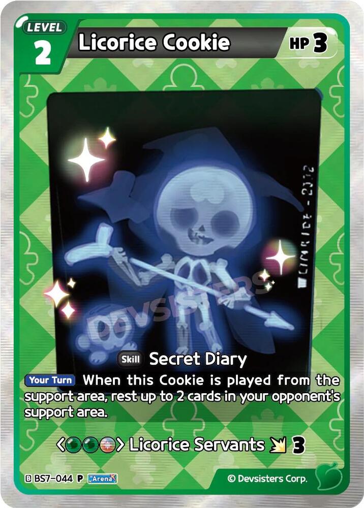 Licorice Cookie (BS11 Release Event) - Promotion Cards - CookieRun