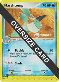Marshtomp - 011 (e-League) [Winner] #011 from Jumbo Cards Pokemon card image