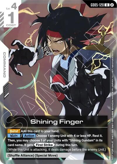 Shining Finger (GD05 Release Event) card
