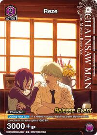 Reze (Release Event Participant) - Union Arena UE22BT: CHAINSAW MAN Release Event trading card