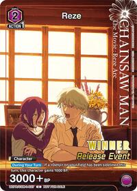 Reze (Release Event Winner) - Union Arena UE22BT: CHAINSAW MAN Release Event trading card