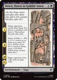 Down, Down to Goblin-town - Magic: The Gathering The Hobbit trading card