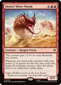 Desert Were-Worm - Magic: The Gathering The Hobbit trading card
