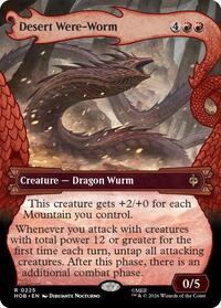Desert Were-Worm (Showcase) - Magic: The Gathering The Hobbit trading card
