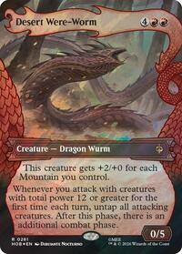 Desert Were-Worm (Showcase) (Surge Foil) - Magic: The Gathering The Hobbit trading card