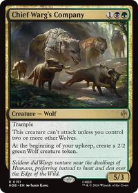 Chief Warg's Company - Magic: The Gathering The Hobbit trading card