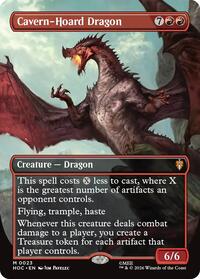 Cavern-Hoard Dragon (Borderless) - Magic: The Gathering The Hobbit: Eternal-Legal trading card