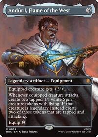 Anduril, Flame of the West (Borderless) - Magic: The Gathering The Hobbit: Eternal-Legal trading card