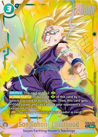 Son Gohan : Childhood - FB10-055 (Limited Pack 26-27 WAVE2) Tournament and Championship Promos Rare Dragon Ball card — value and price