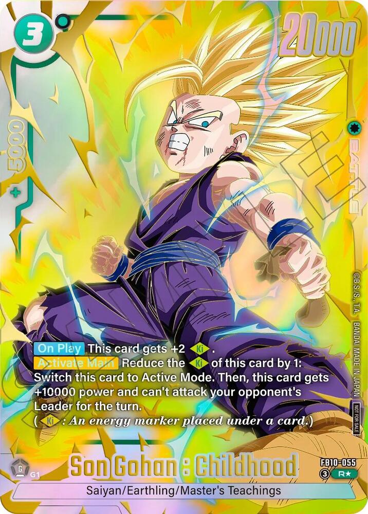 Son Gohan : Childhood - FB10-055 (Limited Pack 26-27 WAVE2)