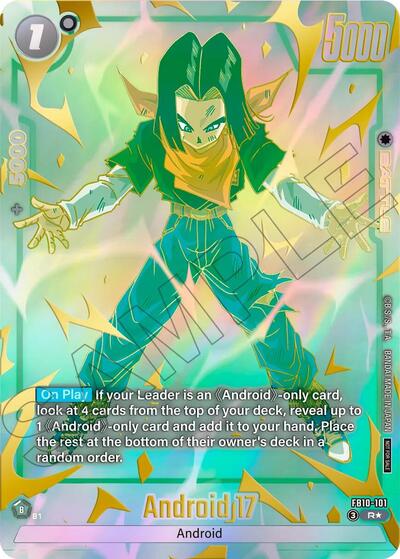 Android 17 - FB10-101 (Limited Pack 26-27 WAVE2) Tournament and Championship Promos Rare Dragon Ball card — value and price