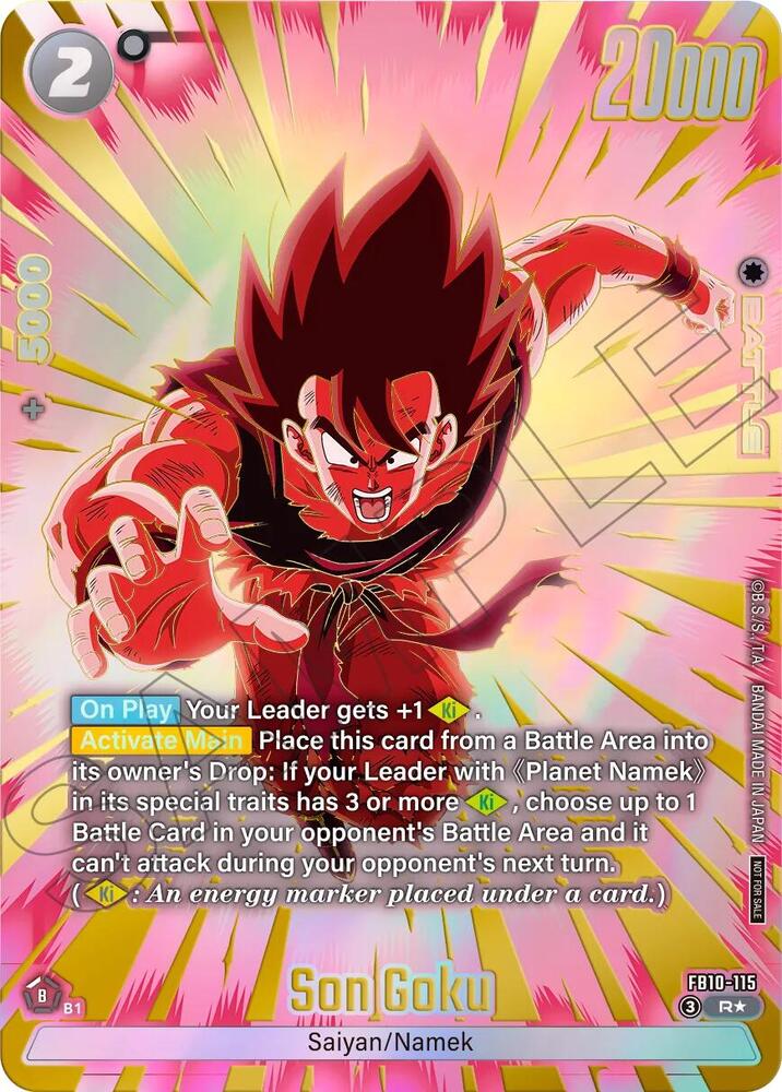 hll　Dragon Ball SuperFB10 op-15 Son Goku - FB10-115 (Limited Pack 26-27 WAVE2) - Tournament and