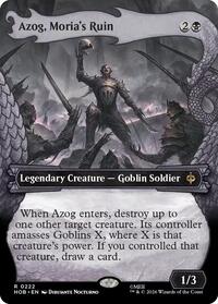 Azog, Moria's Ruin (Showcase) - Magic: The Gathering The Hobbit trading card