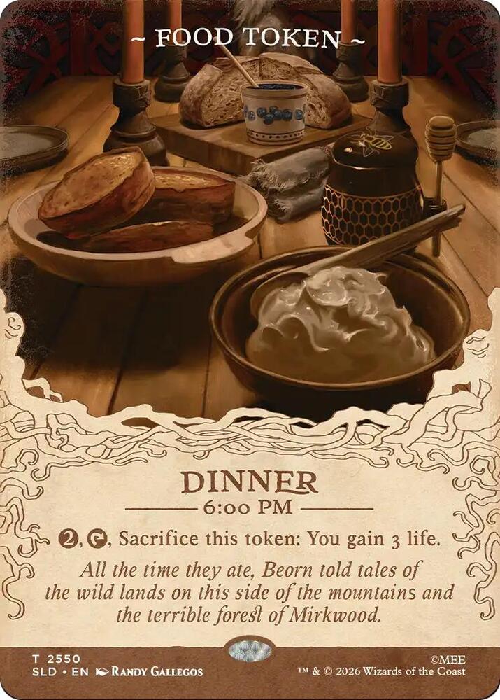 Food Token (2550), Secret Lair Drop Series card number 2550