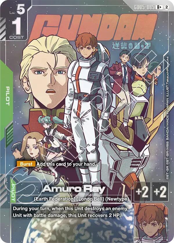 Amuro Ray (R+) - Freedom Ascension - Gundam Card Game - TCGplayer.com