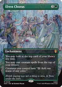 Elven Chorus (Borderless) - Magic: The Gathering The Hobbit: Eternal-Legal trading card