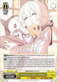 A Normal Girl, Hifumi - Weiss Schwarz Blue Archive The Animation trading card