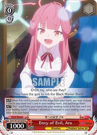 Envy of Evil, Aru - Weiss Schwarz Blue Archive The Animation trading card