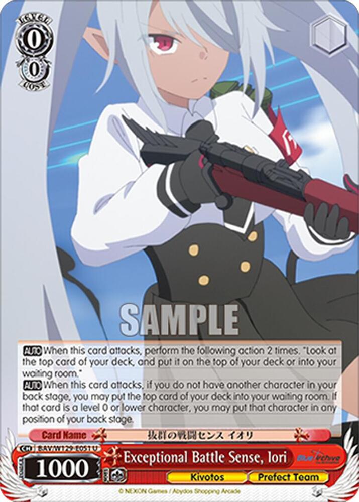Exceptional Battle Sense, Iori