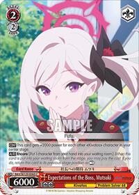 Expectations of the Boss, Mutsuki - Weiss Schwarz Blue Archive The Animation trading card
