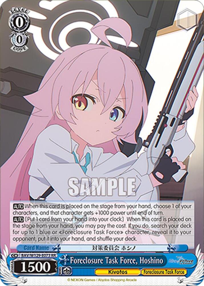 Foreclosure Task Force, Hoshino - Blue Archive The Animation