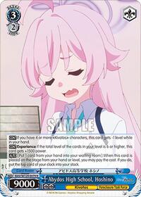Abydos High School, Hoshino - Weiss Schwarz Blue Archive The Animation trading card