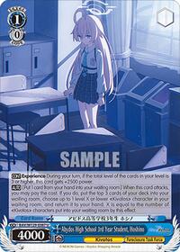 Abydos High School 3rd Year Student, Hoshino - Weiss Schwarz Blue Archive The Animation trading card
