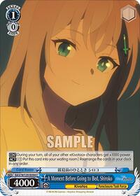 A Moment Before Going to Bed, Shiroko - Weiss Schwarz Blue Archive The Animation trading card