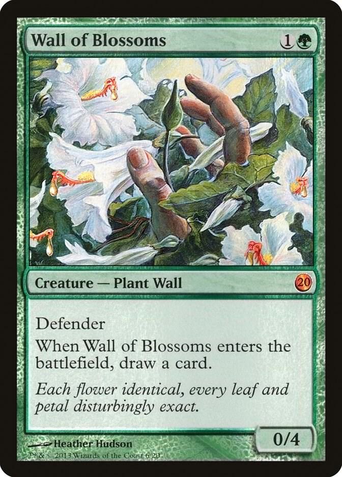 花の壁/Wall of Blossoms Foil 英語 4枚 MTG Wall of Blossoms - From the Vault: Twenty - Magic: The Gathering