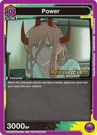Power (012) - Union Arena UE22BT: CHAINSAW MAN Release Event trading card