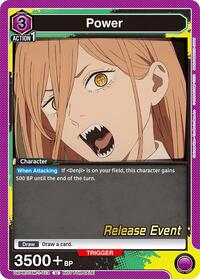 Power (013) - Union Arena UE22BT: CHAINSAW MAN Release Event trading card