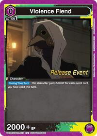 Violence Fiend - Union Arena UE22BT: CHAINSAW MAN Release Event trading card