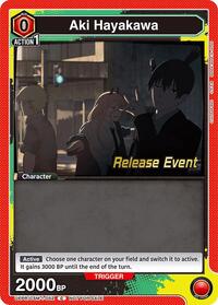 Aki Hayakawa (052) - Union Arena UE22BT: CHAINSAW MAN Release Event trading card