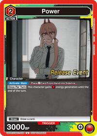 Power (059) - Union Arena UE22BT: CHAINSAW MAN Release Event trading card